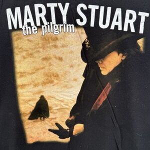 Marty Stuart "The Pilgrim" Medium Black T Shirt  100% Ringspun Cotton